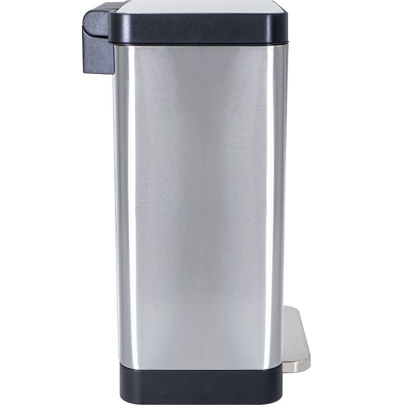 Hefty 52.2L Stainless Waste Step Trash Can, 4 of 13