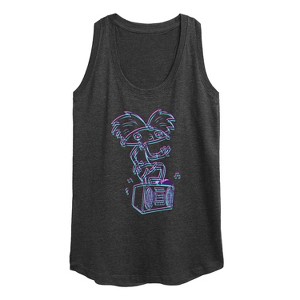 Women's - Hey Arnold! - 3D Arnold Graphic Racerback Tank - 1 of 4
