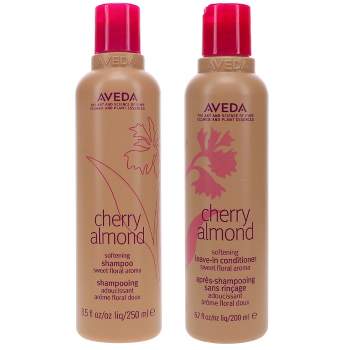 Aveda Cherry Almond Softening Shampoo 8.5 oz & Cherry Almond Leave-In Conditioner 6.7 oz Combo Pack