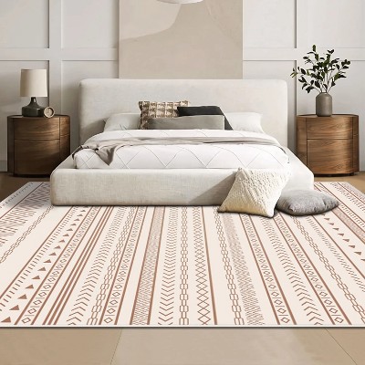 DOMETOUR Rug for Living Room Area Rug 5x7 FT, Modern Non-Slip Floor Carpet, Soft Machine Washable Rugs, Large Rugs for Bedroom