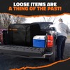 Mockins 30 Cu Ft. Square Car Cargo Carrier Bag (40"x40"x32") with Bag Lock, Buckle Straps and Carry Bag- Black - 4 of 4