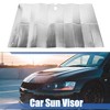 Unique Bargains Car Front Windshield Interior Anti-UV Against Heat Rays Sun Shade Silver Tone 59.06''x31.5'' 1 Pc - 2 of 4