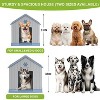 Dolonm Storm-Proof Outdoor Dog House: 2 Roof Vents, UV-Blocking PP Material, Ventilated Roof - 3 of 4