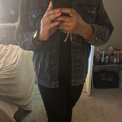 Black denim cheap jacket target