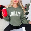 Simply Sage Market Women's Graphic Sweatshirt Jolly Varsity Thick Outline - 2 of 4