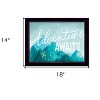 HomeRoots Adventure Awaits Black Framed Print Wall Art - 3 of 3