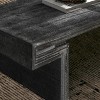KWPZQEB Wooden Coffee Table - Wood Texture Design & Rustic Finish, Double-Tier Structure Center Table for Living Room - 4 of 4