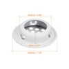 Unique Bargains Stainless Steel Dust-Proof Mesh Hole Circular Soffit Vent 30 Pcs - 2 of 4
