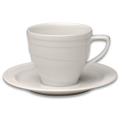 BergHOFF Eclipse 6oz Porcelain Coffee Cup & Saucer, Individual