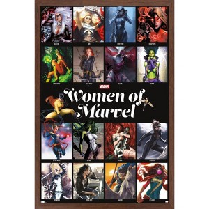 Trends International Marvel - Women of Marvel - Grid Framed Wall Poster Prints - 1 of 4