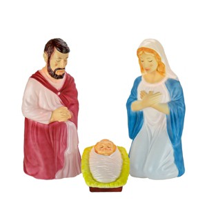 3-Pc. Vintage Styled Blow Mold Nativity - 1 of 4