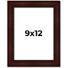 PosterPalooza | Photo Size Distressed Brown Picture Frame - UV Acrylic, Foam Board Backing, Hanging Hardware - 2 of 4