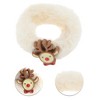Unique Bargains Christmas Hair Hair Ties Plush Elk for Christmas Beige 1 Pc - 3 of 4