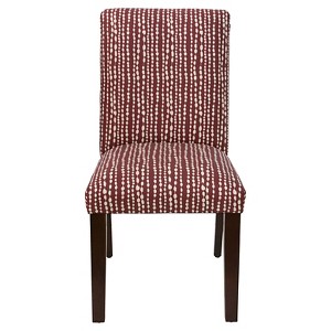 Uptown Dining Chair - Line Dot Holiday Red Oga - Skyline Furniture