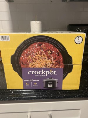 Crock-Pot® 4-Quart Digital Countdown Slow Cooker, Black