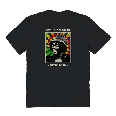 Peter Tosh Men's Get Up Short Sleeve Graphic Cotton T-Shirt