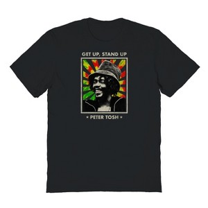 Peter Tosh Men's Get Up Short Sleeve Graphic Cotton T-Shirt - 1 of 1