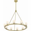 Crystorama Lighting Aragon 10 - Light Chandelier in  Soft Brass - 4 of 4
