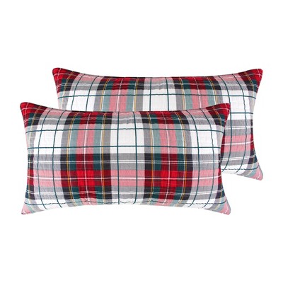 Peppermint Plaid Full/queen Duvet Cover Set - Levtex Home : Target