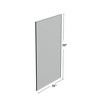 Aluminum Alloy Thin Edge Right Angle Rectangle Silver Full Length Mirror 150x90x2cm (Without Bracket) - 3 of 3