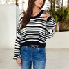 Anna-Kaci Women's Striped Knit Sweater with Relaxed Fit - 4 of 4