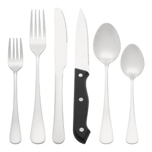 REGALWOVEN Stainless Steel Durable Rust-Proof Corrosion Resistant Flatware Set 24 Pcs - 1 of 4