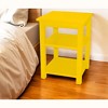 HomeRoots 28" Yellow Solid Wood Nightstand - 2 of 4