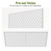 Wooakway 72"H 47"W 16"D Metal Outdoor Privacy Screen Freestanding Patio Decorative Screens - 4 of 4