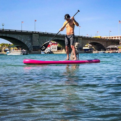 VOLTSURF - 11' All-Around - iSUP Inflatable Paddle Board Kit- w/Upgraded Wheel Carrying Backpack -(6 Inch Thick)