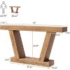 Console Sofa Table, 2-Tier Farmhouse Narrow Table Behind Couch Sofa, Extra-Long, Accent Entryway Table for Hallway, Foyer - 3 of 4