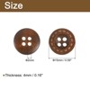 Unique Bargains Wooden DIY Craft Clothing 4 Holes Sewing Buttons 100 Pcs - 2 of 4