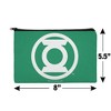 Green Lantern White Logo Makeup Cosmetic Bag Organizer Pouch - 4 of 4