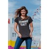Womens Zombie Bait T Shirt Funny Undead Gas Mask  Graphic Novelty Tee - Crazy Dog Women's T Shirt For Halloween Season - 3 of 4