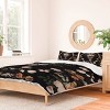 Deny Designs King Emanuela Carratoni Spring Floral Geometry Duvet Cover and Pillow Sham - 2 of 4