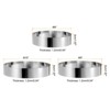 Unique Bargains Stainless Steel Seamless Nonstick Mirror Coating Round Cake Ring 3 Pcs - 2 of 4