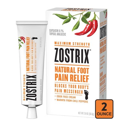 Zostrix Natural Foot Pain Relieving Cream - 2.0oz