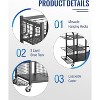 ZACHVO 160 lbs. Weight Capacity 2 Golf Bags Sport Storage Stand Golfing Equipment Accessories Storage Rack Organizer - 2 of 4