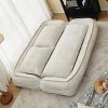 Accent Bean Bag Lounger Modern with Thick Foam Cushion and Adjustable Backrest for Living Room 71 Inch Wide-3irtyhousy - 3 of 4