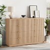 8 Drawer Fluted Dresser for Bedroom,55" Wide Modern Chest of Drawers with Metal Handle - 3 of 4