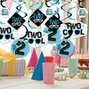 Big Dot of Happiness Two Cool - Boy - Blue 2nd Birthday Party Hanging Decor - Party Decoration Swirls - Set of 40 - 2 of 4