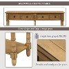 LOVMOR Console Table Sofa Table Easy Assembly with Two Storage Drawers and Bottom Shelf for Living Room, Entryway - 4 of 4