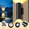 Dakaful 12W 2700K Outdoor Wall Lights 2 Packs, Integrated LED Cylinder Up Down Modern Aluminum Light - 4 of 4