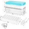 LunaLulinlk PET+Silicone Blue 64pcs Flexible Ice Tray - 2 of 4