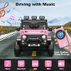 Ride on Car with 6 EVA Wheels&4WD, 12V Battery Powered Electric Car for Kids, Electric Vehicle with Remote Control, 3 Adjustable Speeds - 4 of 4