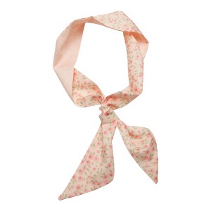 Unique Bargains Women's Ditsy Flower Long Ribbon Headband Pink 1 Pc - 1 of 4
