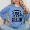 Simply Sage Market Women's Graphic Sweatshirt Hustle and Heart Football - 2 of 4