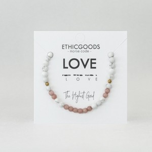 Morse Code Bracelet: LOVE | ETHIC GOODS - 1 of 4