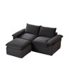 80'' Corduroy Cloud Modular Sectional Sofas with High-Density Sponge Seat and Freely Combinable Design - 3 of 4