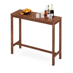 Arceso Bar Table, Counter Bar Height Pub Table, Rectangular Acacia Wood High Top Kitchen Dining Table, Indoor Use - 1 of 4