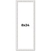 PosterPalooza | Panoramic Textured White Picture Frame - UV Acrylic, Foam Board Backing, Hanging Hardware - 2 of 4